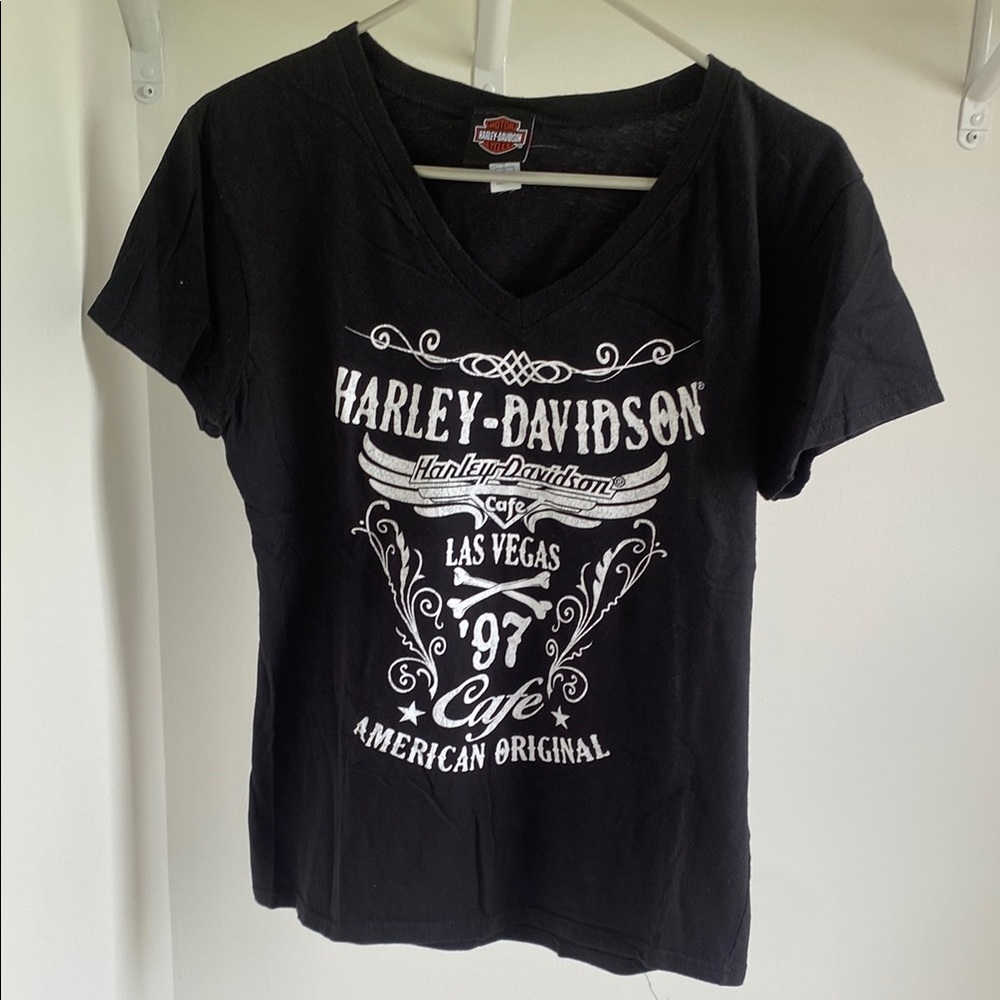 Harley-Davidson Black and White Las Vegas Tee